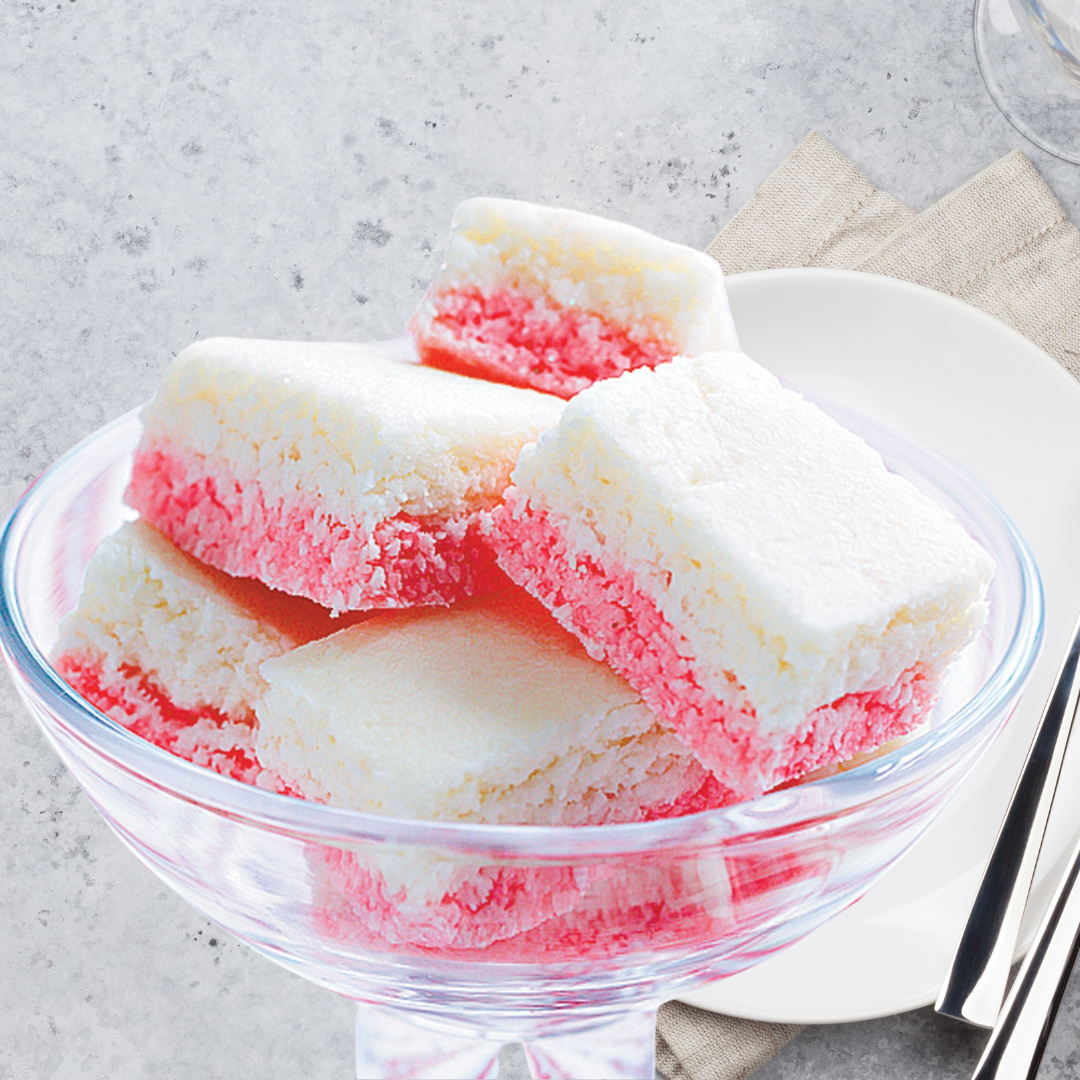 KLAPPERYS – COCONUT ICE – Uncooked