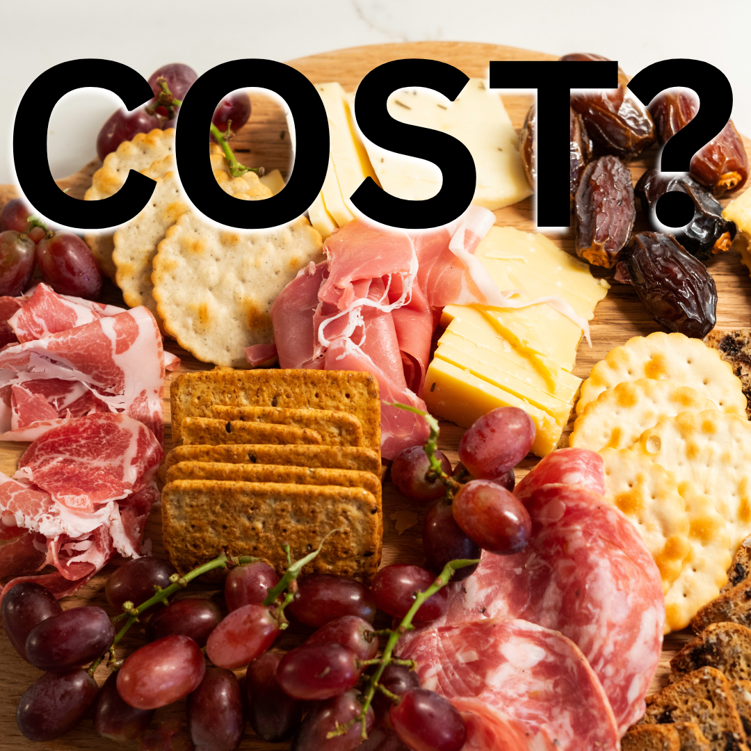 WORK OUT THE COST OF A CHARCUTERIE PLATE: